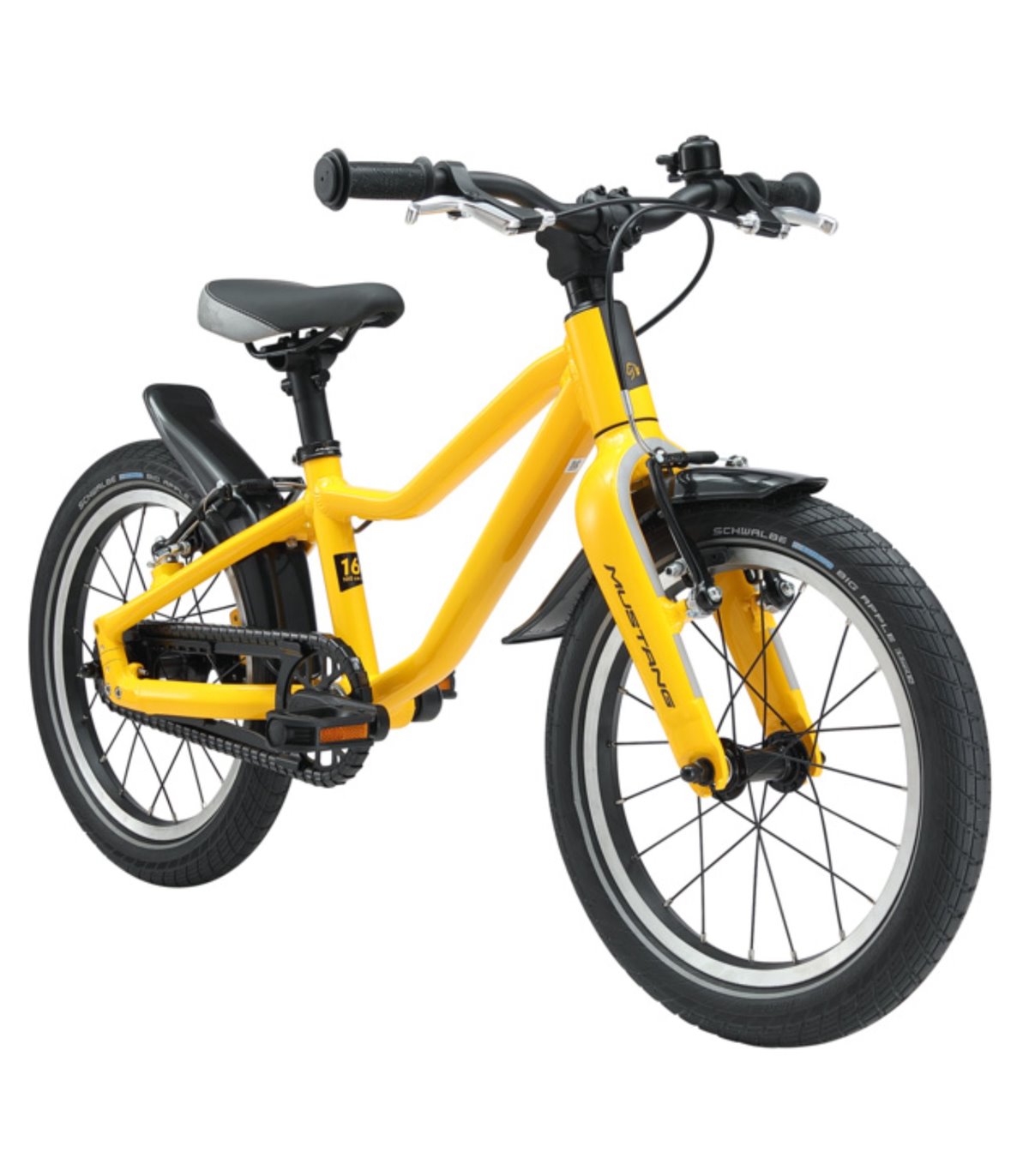 Velo pour enfant 16 pouces Mustang Fury 3.0 jaune