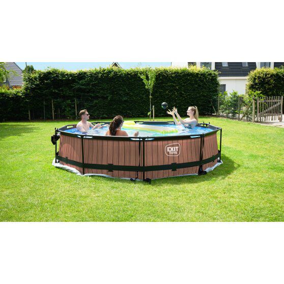 Pool inkl. Kartuschenfilter Pumpe 360x76 cm - Stone