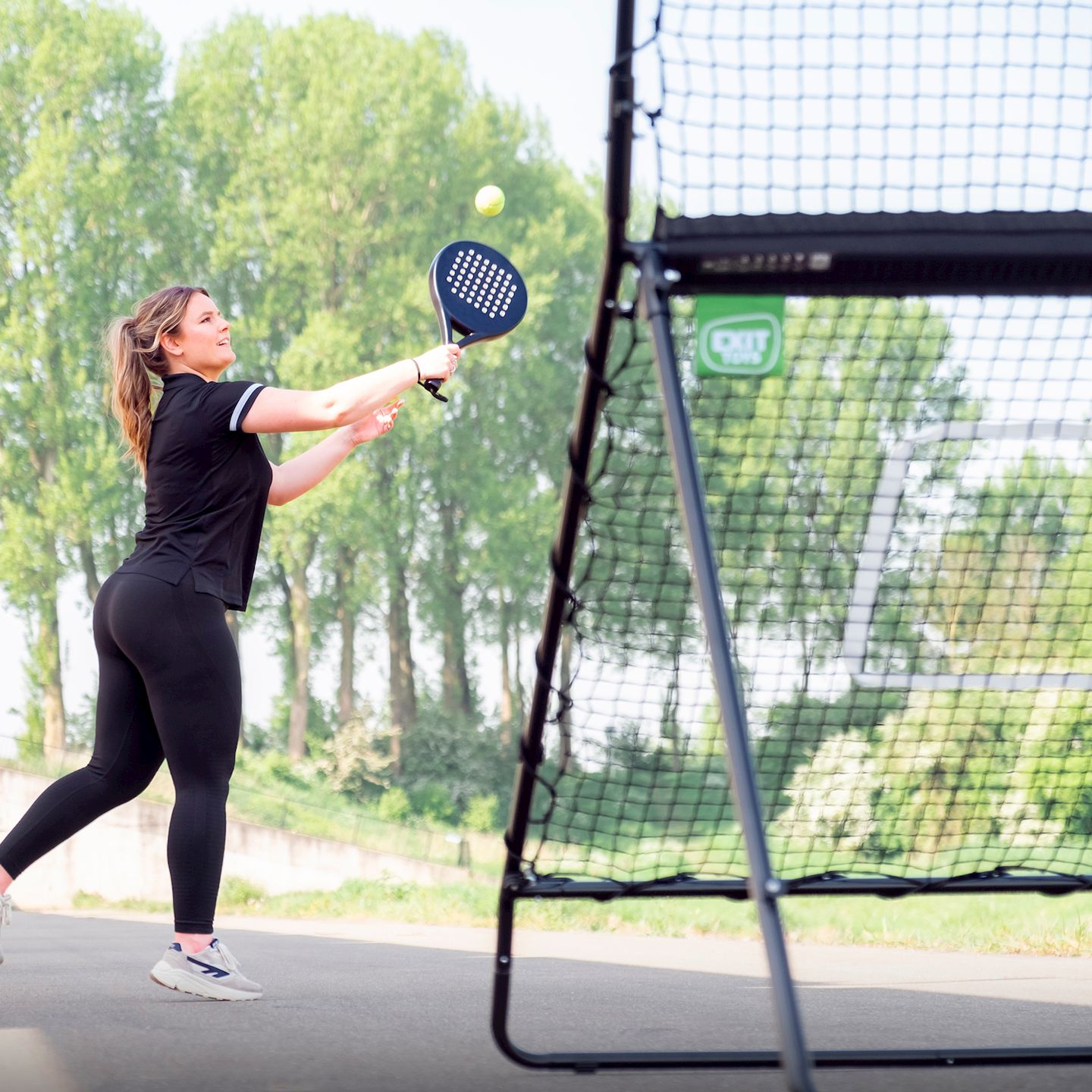 Smash Padel Rebounder 202x124 cm schwarz