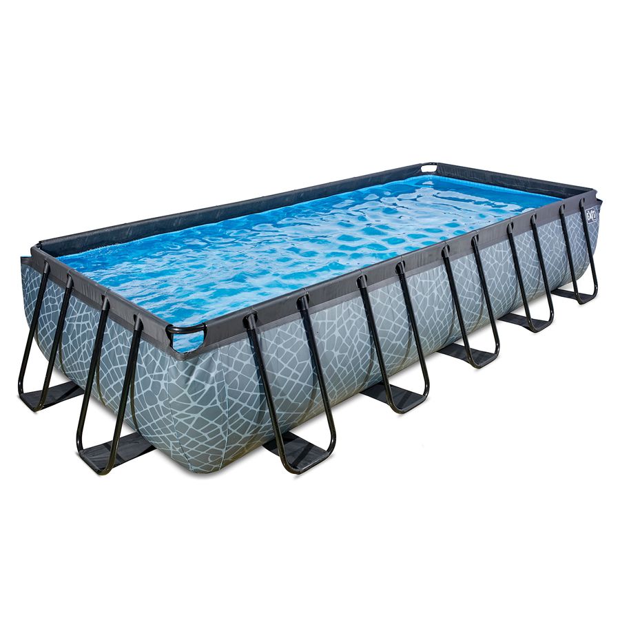 Pool inkl. Sandfilterpumpe 540x250x100 cm - Stone