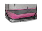 Silhouette Bodentrampolin 244x366cm mit Sicherheitsnetz - rosa