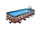 Pool inkl. Sandfilterpumpe 540x250x100 cm - Wood