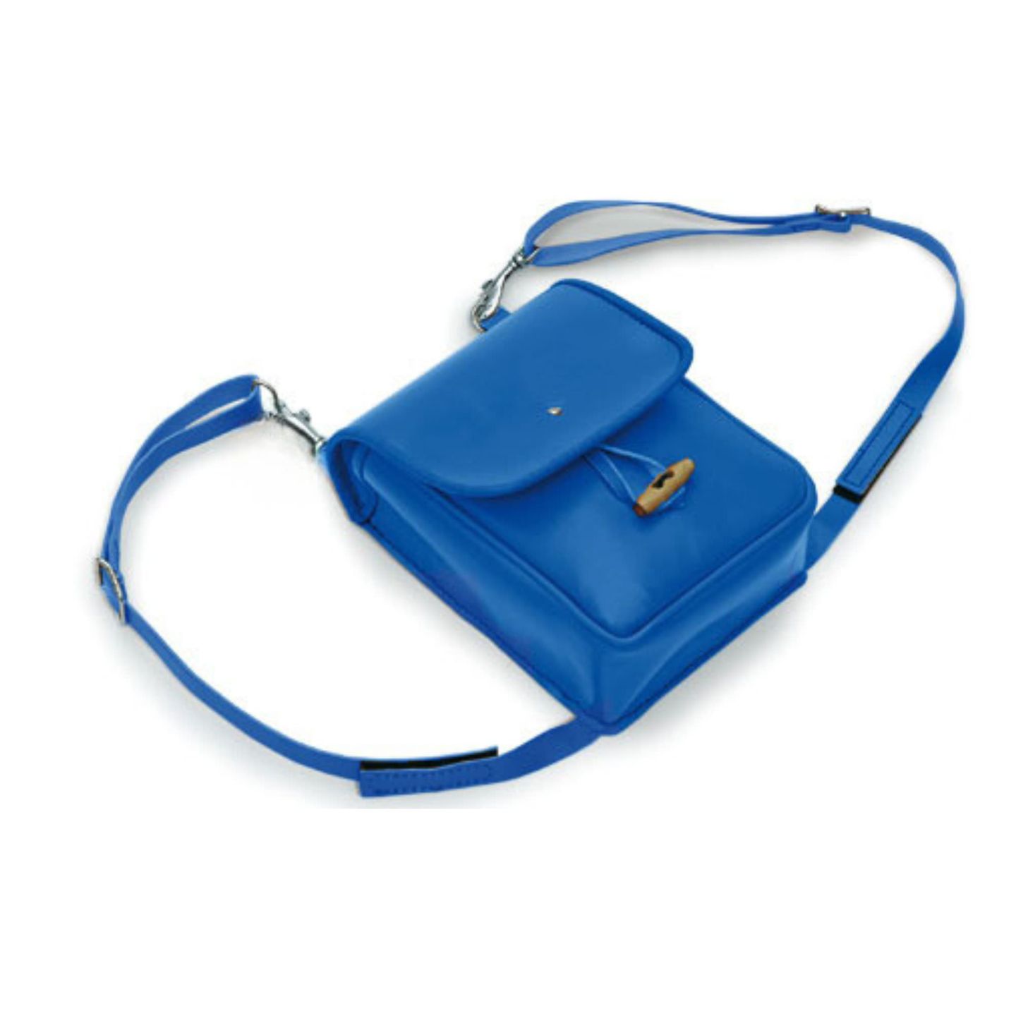 Lenkertasche Rucksack Leder blau