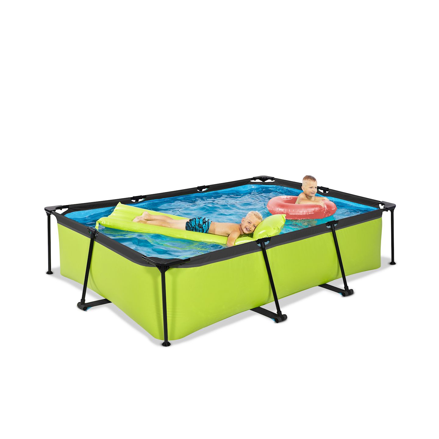 Pool inkl. Kartuschenfilter Pumpe 300x200x65 cm - lime