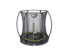 Silhouette Bodentrampolin ø183cm mit Sicherheitsnetz - schwarz