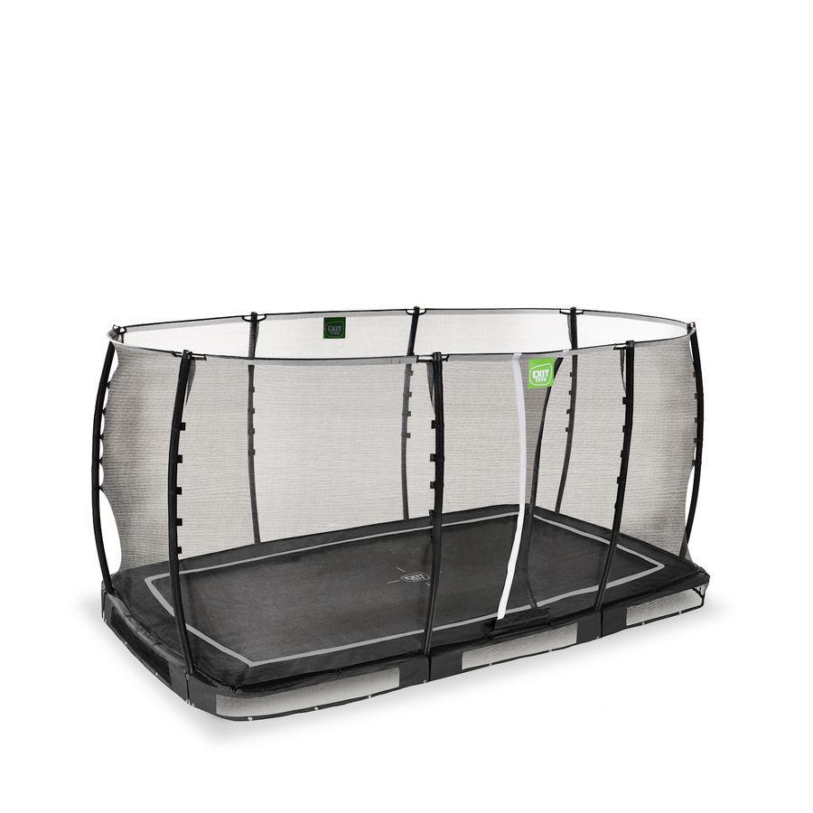 Allure Classic Bodentrampolin 244x427cm - schwarz