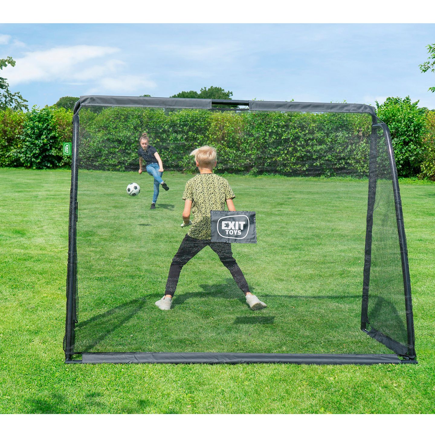 Coppa Stahl Tor 220x170 cm schwarz