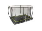 Silhouette Bodentrampolin 214x305cm mit Sicherheitsnetz - schwarz