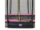 Silhouette Bodentrampolin ø244cm mit Sicherheitsnetz - rosa