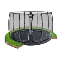 Trampolin Ground Dynamic mit Netz 305 cm - schwarz
