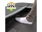 InTerra ebenerdige sports Trampolin 244x366cm - schwarz
