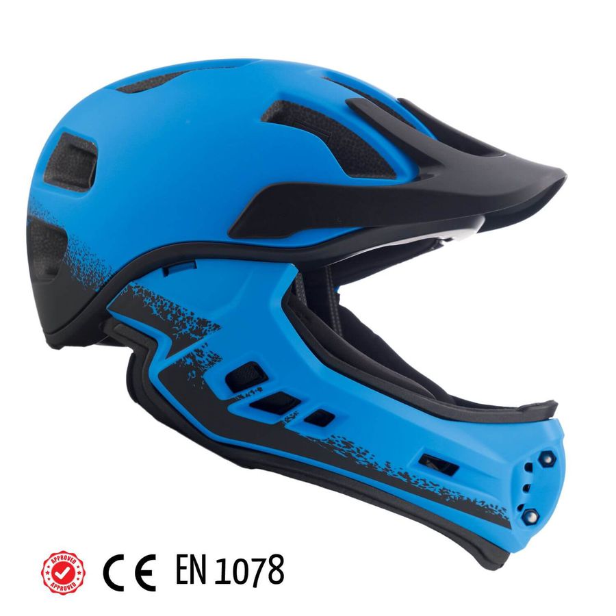 frezzo Rowdy Fullface Helm Racer blau
