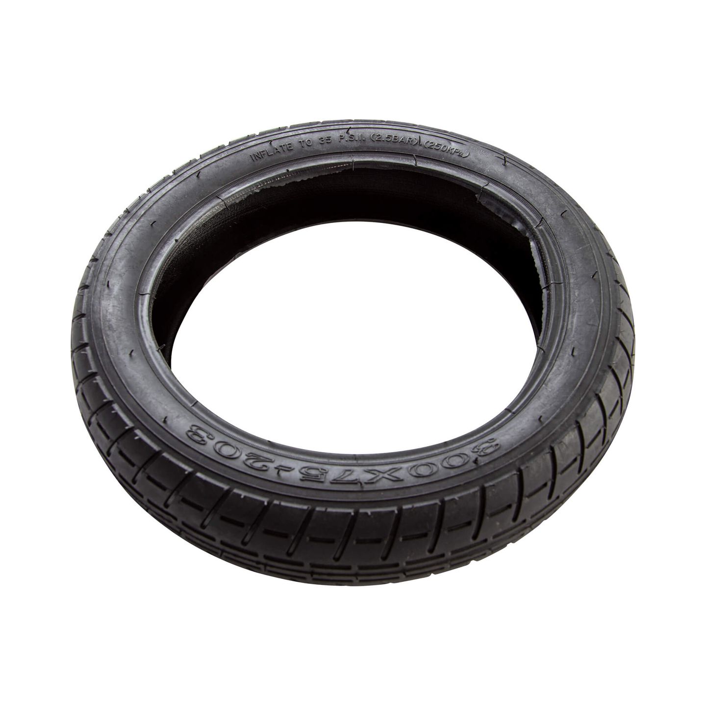 Velopneu 12" 300x75-203 Bax Trike Air vorne schwarz