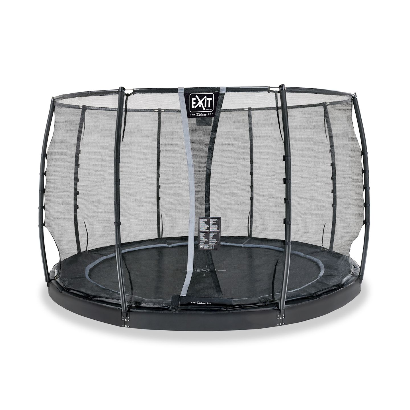 Trampolin Ground Dynamic mit Netz 305 cm - schwarz