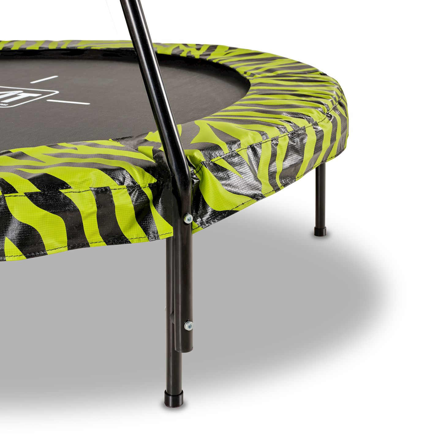 Tiggy junior Trampolin mit Bügel ø140cm - schwarz/grün