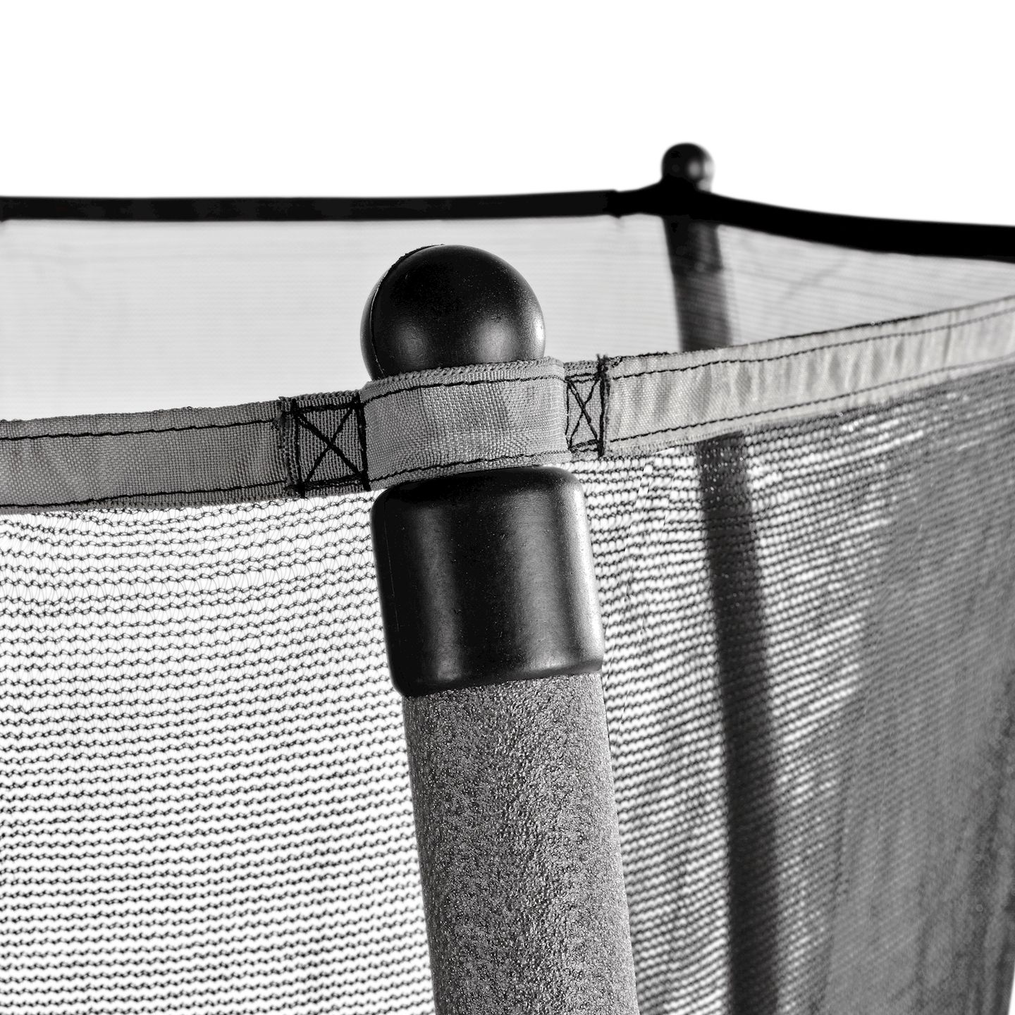 Tiggy junior Trampolin mit Sicherheitsnetz ø140cm - schwarz/grau