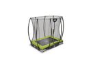 Silhouette Bodentrampolin 153x214cm mit Sicherheitsnetz - grün
