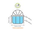 Poolabdeckung ECO ø366cm - auch für Intex/Bestway - universell