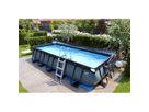 Pool inkl. Sandfilterpumpe 540x250x100 cm - Black Leather