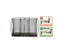 Silhouette Bodentrampolin 214x305cm mit Sicherheitsnetz - schwarz