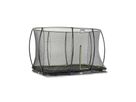 Silhouette Bodentrampolin 244x366cm mit Sicherheitsnetz - schwarz