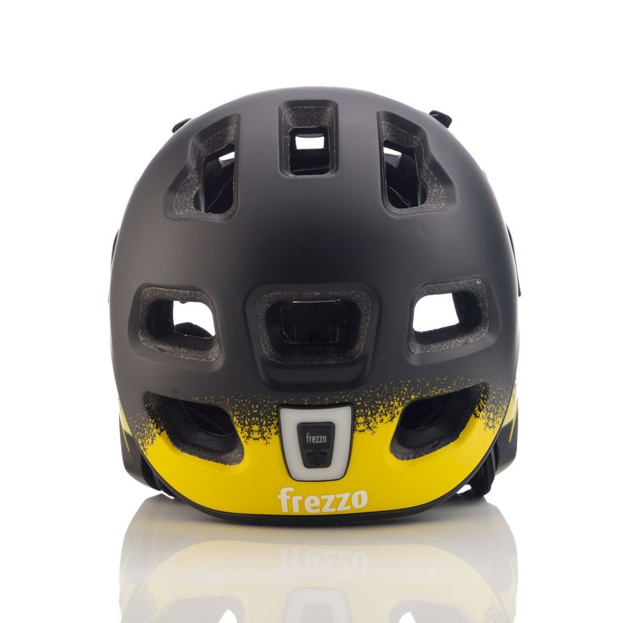 frezzo Rowdy Fullface Helm Star schwarz/gelb Grösse M