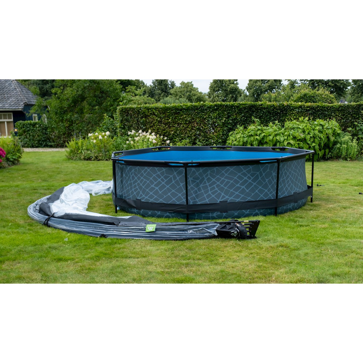 Pool Abdeckung am Boden ECO ø460cm - universal