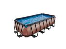 Pool inkl. Sandfilterpumpe 400x200x100 cm - Wood