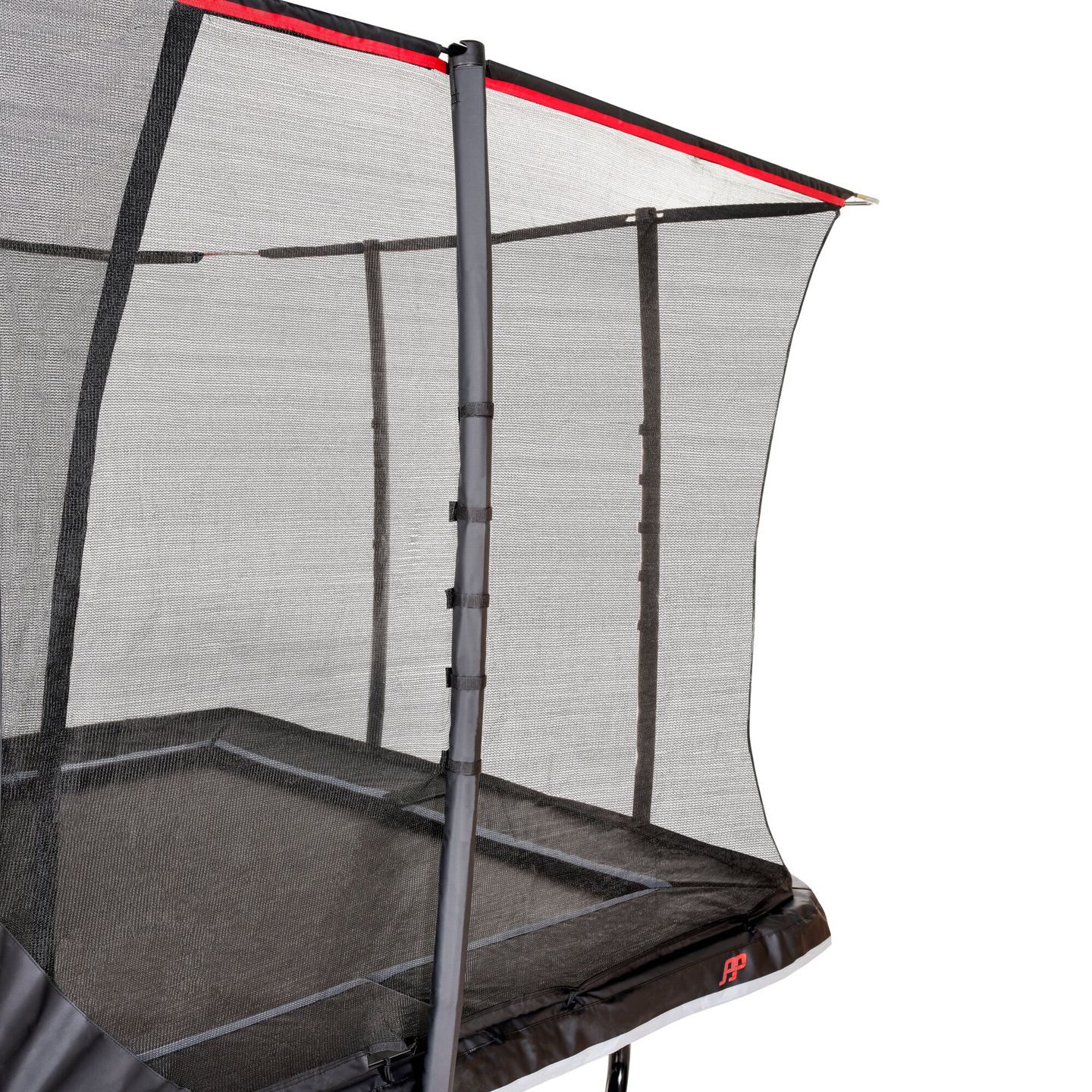 Trampolin PeakPro inkl. Sicherheitsnetz 244x427 cm - schwarz