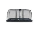 Dynamic ebenerdiges Trampolin 275x458cm mit Sicherheitsnetz - schwarz