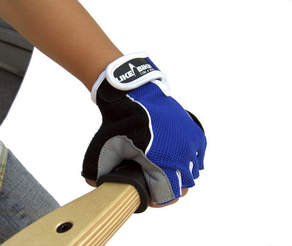 Kurzfinger Handschuh blau