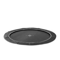 InTerra ebenerdige sports Trampolin ø427cm - schwarz