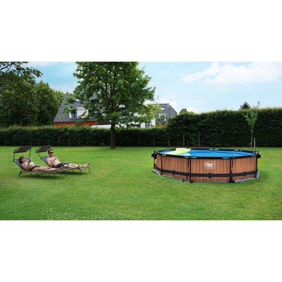 Pool inkl. Kartuschenfilter Pumpe 360x76 cm - Stone