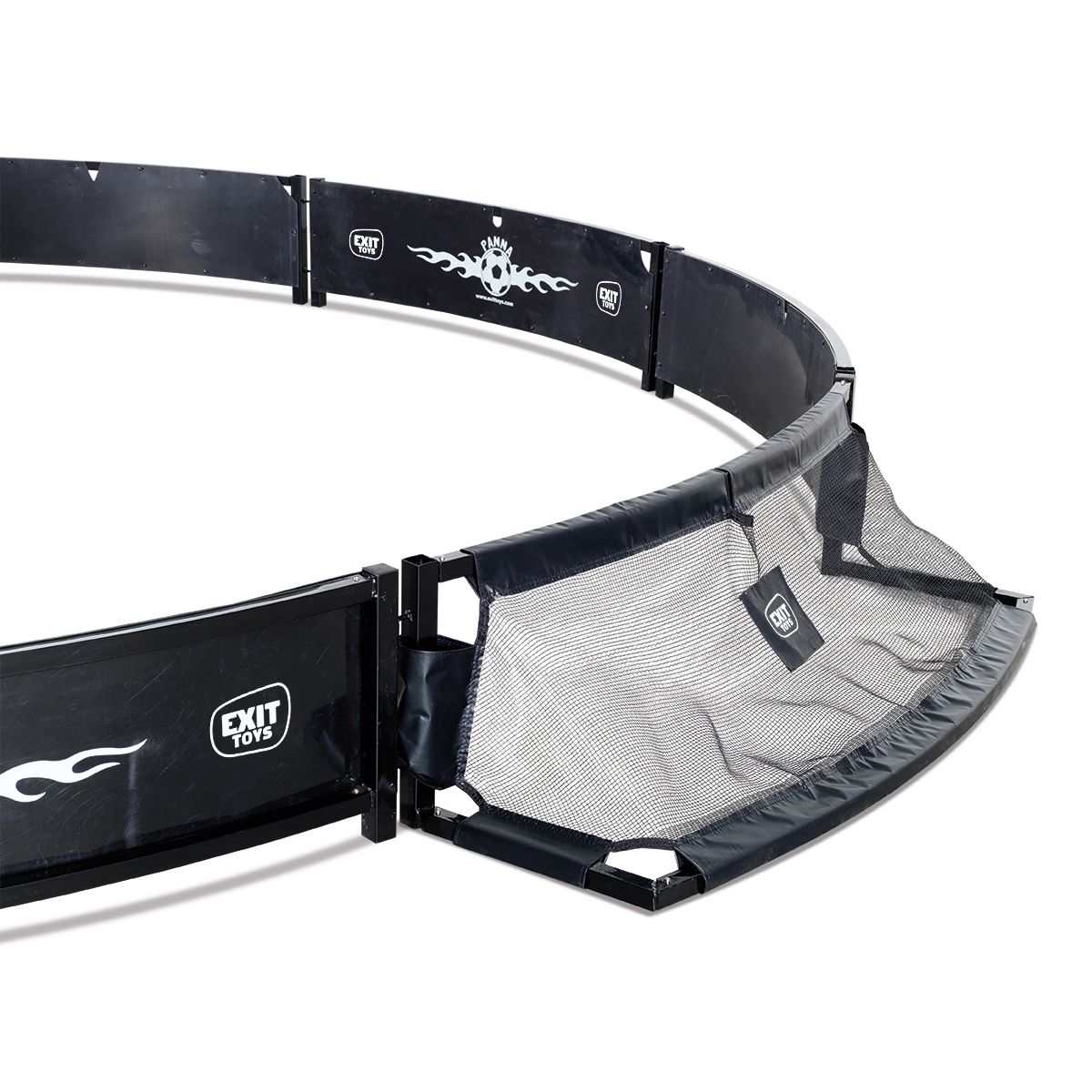 Panna Tor faltbar, 2 Stk. 150x60 cm schwarz