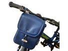 Lenkertasche Rucksack Leder blau