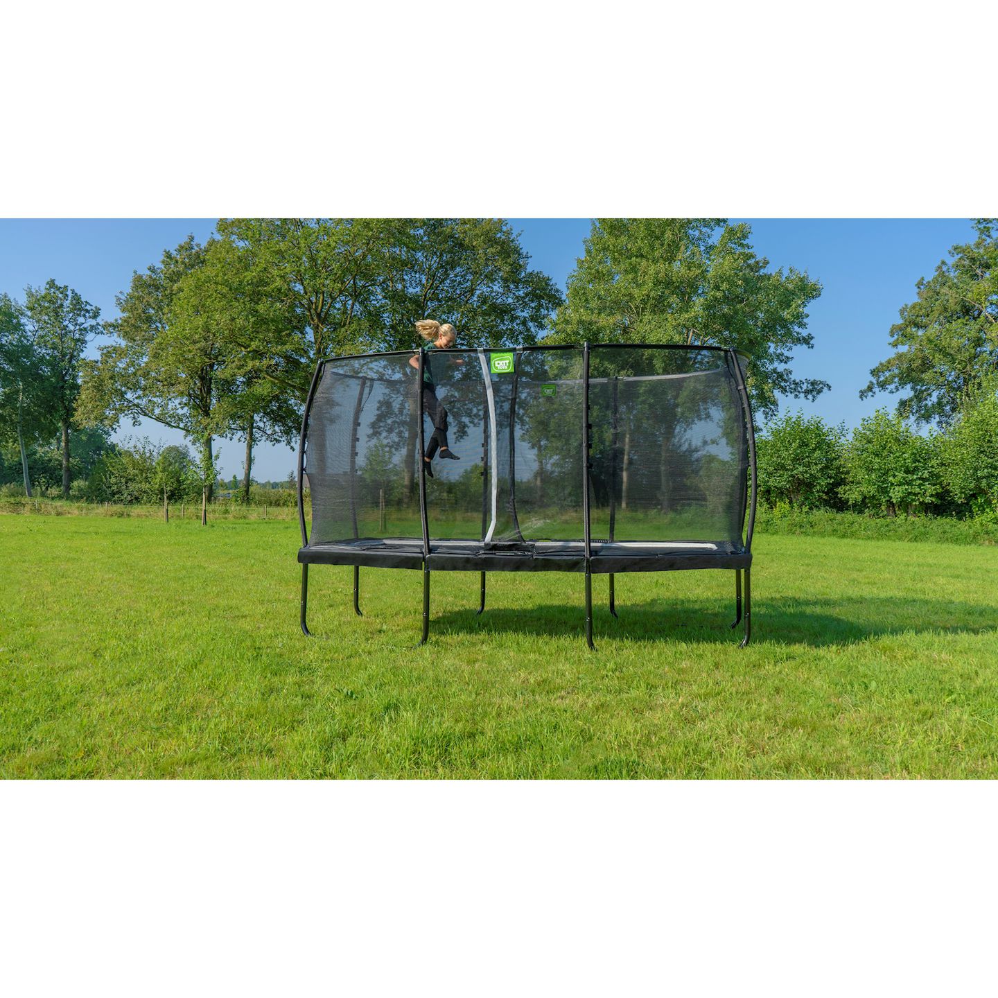 Allure Premium Trampolin 214x366cm - schwarz