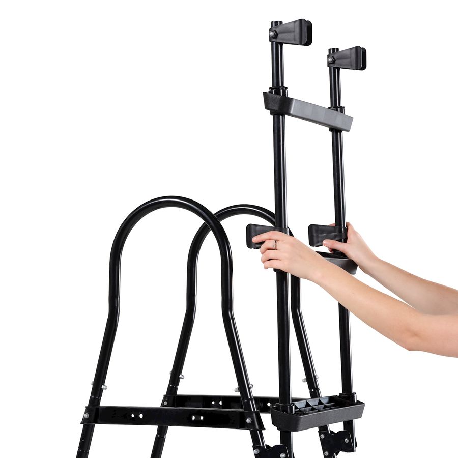 Poolleiter für Rahmenhöhen von 91-107 cm - schwarz