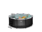 Pool inkl. Sandfilterpumpe 360x122 cm - Black Leather