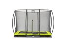Silhouette Bodentrampolin 214x305cm mit Sicherheitsnetz - grün