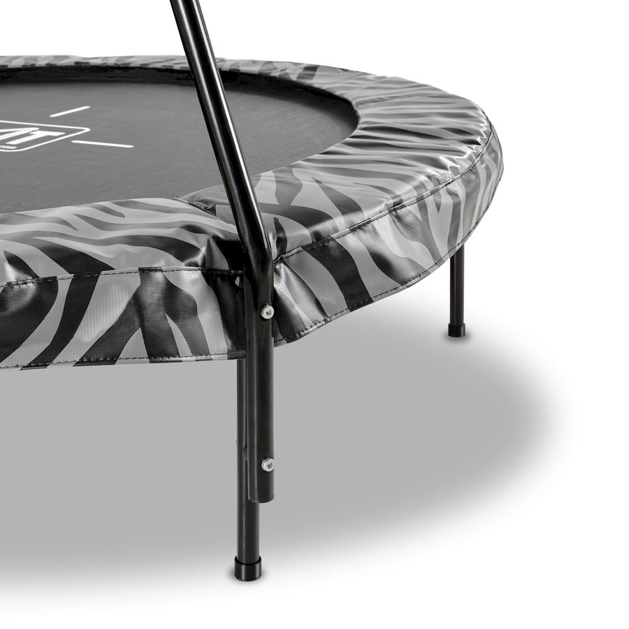 Tiggy junior Trampolin mit Bügel ø140cm - schwarz/grau