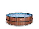 Pool inkl. Sandfilterpumpe 450x122 cm - Wood