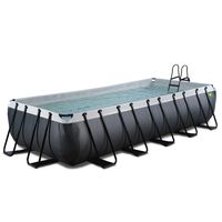 Pool inkl. Sandfilterpumpe 540x250x100 cm - Black Leather