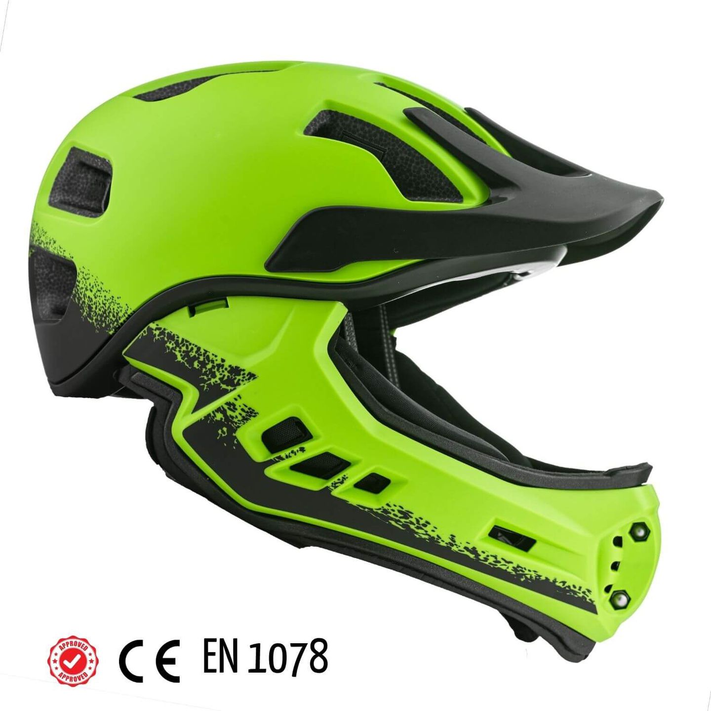 frezzo Rowdy Fullface Helm Frog grün Grösse M
