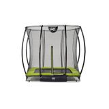 912.9557.40 - Silhouette Bodentrampolin 153x214cm mit Sicherheitsnetz - grün