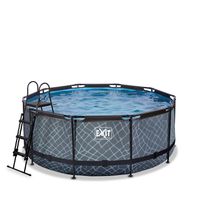 Pool inkl. Sandfilterpumpe 360x122 cm - Stone