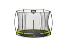 Silhouette Bodentrampolin ø244cm mit Sicherheitsnetz - grün