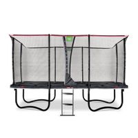 Trampolin PeakPro inkl. Sicherheitsnetz 244x427 cm - schwarz