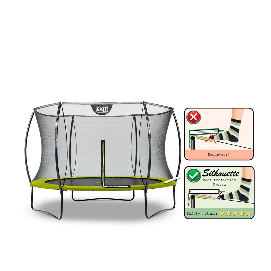 Silhouette Trampolin ø305cm - grün