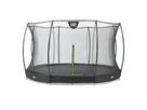 Silhouette Bodentrampolin ø427cm mit Sicherheitsnetz - schwarz