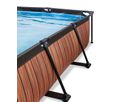 Pool inkl. Kartuschenfilter Pumpe 300x200x65 cm - Wood